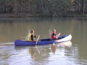 Canoeing on the Murray River